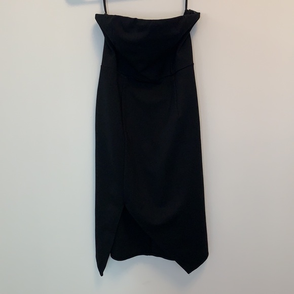6 HR SALE LULUS JAZZIE black strapless body con dress back zipper size medium - Picture 2 of 12